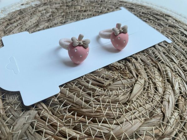 Haarelastiek - strawberry beige