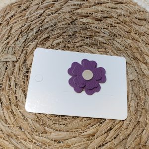 Antislip haarknipje Flower Paars