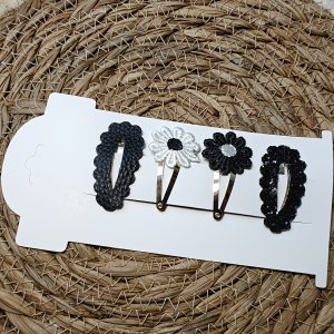 Klikklak knipjes - Zwart wit