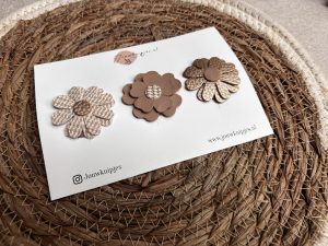 Antislip Haarspeldjes Flowers Gold