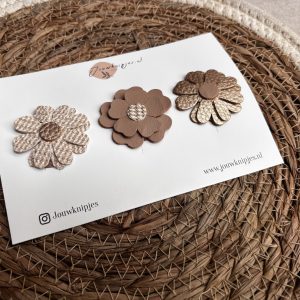 Antislip Haarspeldjes Flowers Gold