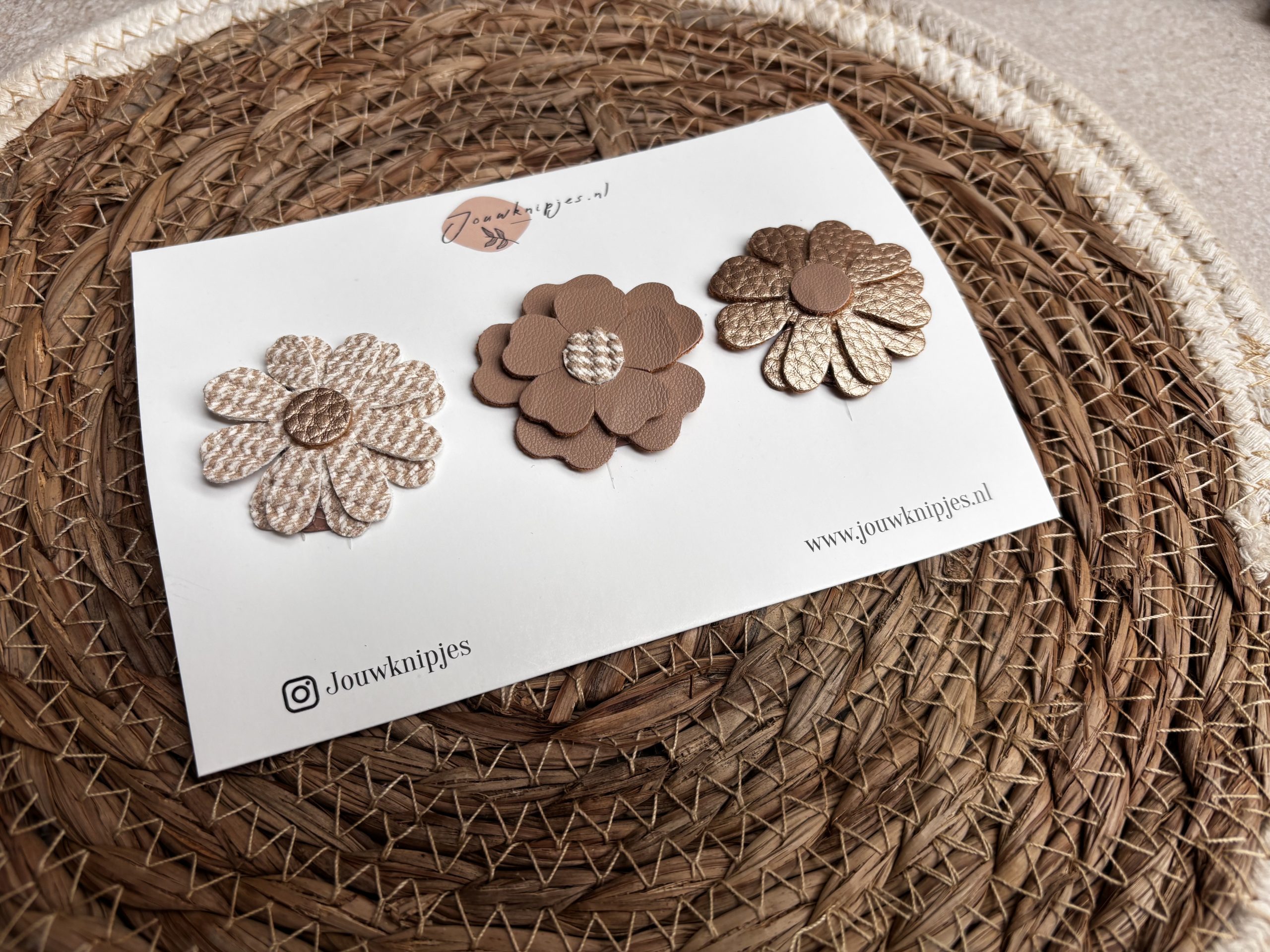 Antislip Haarspeldjes Flowers Gold