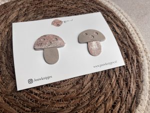 Antislip haarspeldjes Paddestoel